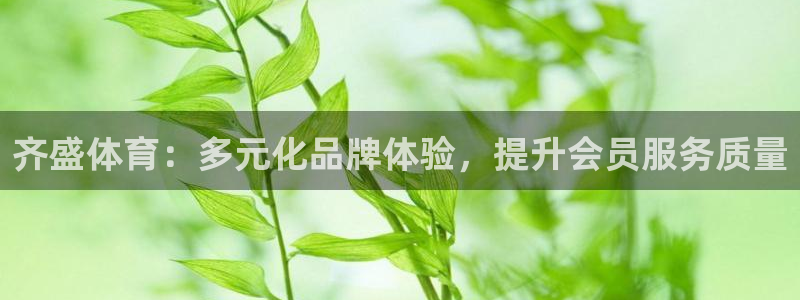 乐球直播ios官方下载：齐盛体育：多元化品牌体验，提升会员服务质量